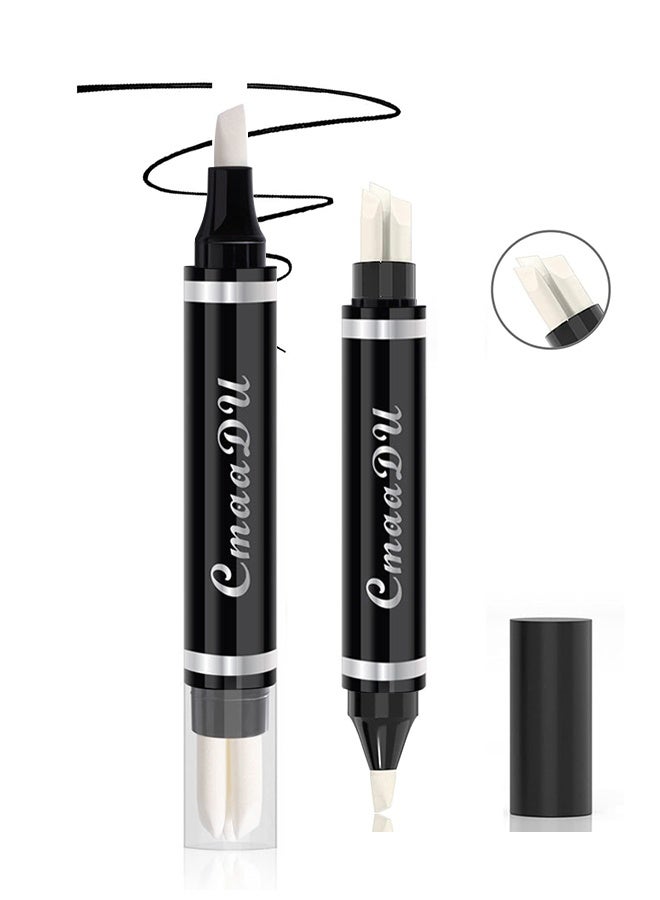 CmaaDu Remover Pen,Eye Makeup Remover Pen, Makeup Remover Eraser Stick Corrector Stick Lipstick Eyeliner Eraser for Instant Touch Up Correction, Mascara Smudges Correction,Travel-Friendly Makeup Removing Pen - Image 1